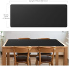 Cacoy 66.9'' x 27.5'' Leather Desk Pad Blotter Protector, Large Gaming Keyboard Mouse Pad, Faux Leather Desk Mat for Desktop and Laptop, Waterproof XXXL Extended Desktop Keyboard Mouse Mat, Black - Image 2
