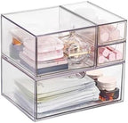 4-piece Acrylic Desktop Drawer Organizer Set (3 Sizes) - Image 4