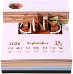 Pirate Ship 3D Memo Pad, 3D Calendar 2027, Time Piece Calendar - Image 2