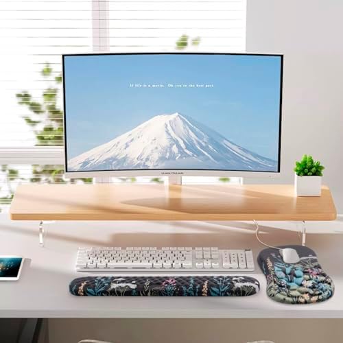 Mouse Pad Wrist Support, Laokiiy 2 in1 Keyboard Wrist Rest+ Ergonomic Mouse Pad, Non-Slip Wrist Rest for Computer Keyboard, Made Easy Typing & Relieve Wrist Pain(Flower) - Image 6