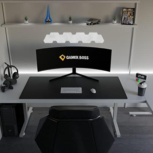 Gamer Boss - Gaming Mouse Pad - 60 x 30 Inches - 4mm Thick with Stitched Edges, Non-Slip Rubber Base, Premium Cloth Mousepad, Desk Mat for Laptop, Keyboard, Computer & PC (Giga, Black) - Image 3