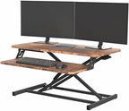 VIVO Rustic Vintage Brown 32 inch Standing Desk Riser, DESK-V000SN by VIVO