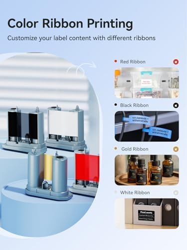 NIIMBOT M2 Label Maker for Vial, 300DPI Printing Sticker Printer, Blue - Image 6
