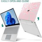 Case for Surface Laptop 5/4/3 13.5", Pink Wave Pattern - Image 5