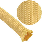 Electriduct 2" Aramid Fiber Braided Sleeving High Temperature Flame Retardant Cable Sleeve Hose Protector - 25 Feet - Image 4