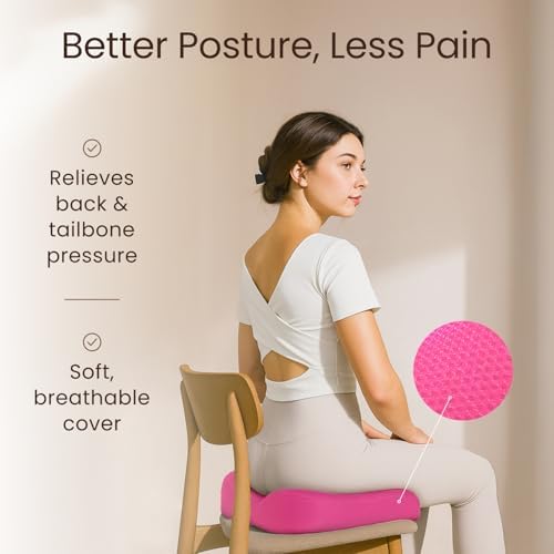 Sleepavo Office Chair Cushion, Seat Cushion for Tailbone Pain Relief Butt - Image 6