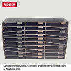 Ultimate Office TierDrop Desktop Organizer, 24 Compartment Sorter, 3-Wide - Image 2