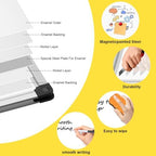 XBoard Porcelain Magnetic Dry Erase Board 48 x 36 Inch, Porcelain Whiteboard Aluminium Frame & Marker Tray - Image 2