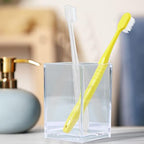 Crtiin 20 Pcs Acrylic Pen Holder Pencil Cup Desk Organizer, Clear - Image 6