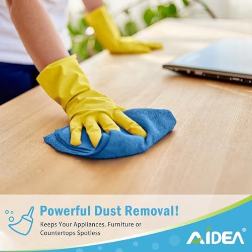 AIDEA Microfiber Cleaning Cloth-400PK, Microfiber Towels for Cars, 12"×12" - Image 3