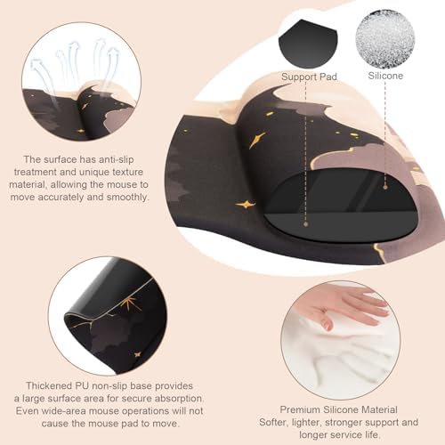 MOSISO Keyboard Mouse Pad Set, Large Gaming Mouse Pad&Keyboard Wrist Rest - Image 2