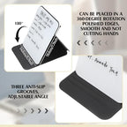 Dunzoom 4 Pcs Small Dry Erase Board with Stand for Desk, 8‘' x 6‘', Black - Image 2