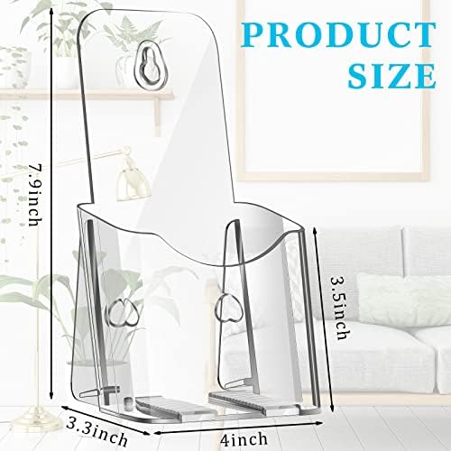 Yookeer 50 Pieces Acrylic Brochure Holder Clear Rack Card Holder - Image 2