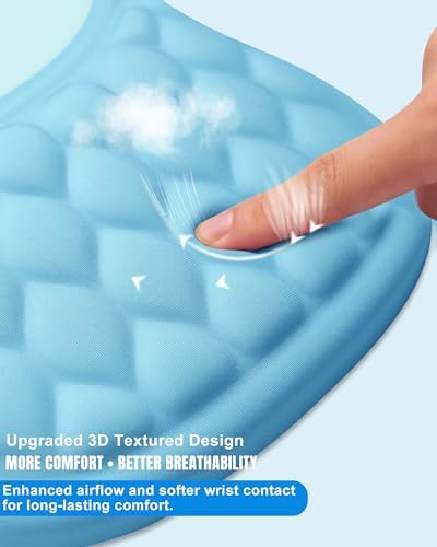 Ergonomic Mouse Pad with Sloped Memory Foam Wrist Rest - Image 4
