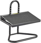 Safco Task Master Adjustable Footrest, 9 Position Textured Platform, Tubular Steel, for Home, Office & Classroom, Black by SafcoProducts