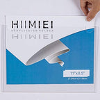 HIIMIEI Acrylic Clear Wall Mount Sign Holders 8.5 x 11 Horizontal 6 Pack - Image 3