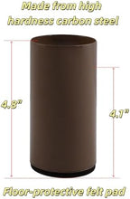 Round Steel Riser, 4.1-4.8 Inch Height, Fits 2.25 Inch Leg, 4Pcs Brown - Image 5
