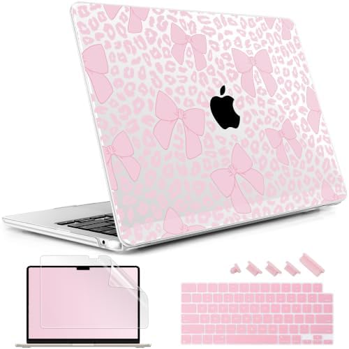 May Chen for M5 MacBook Air 13.6 Inch Case 2026 2025 2024-2022 Release M5 A3449 M4 A3240 M3 A3113 M2 A2681, Plastic Hard Shell Case for MacBook Air 13.6" with Retina Display, Bow P947 by MayChen