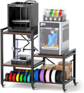 Sturdy 3D Printer Stand with Filament Storage, Heavy Duty 3D Printer Table by Bloazzup