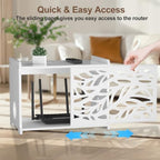 Router Box Hider & Projector Shelf -Decorative WiFi Router Storage Cabinet - Image 5