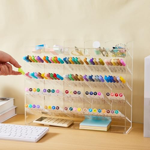 MotiMind Acrylic Pen and Marker Organizer for 300 Markers - Image 4
