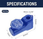 DTGN 150Pcs 6mm Magnetic Peg Hook Locks ABS Plastic, Blue - Image 2