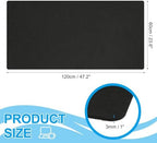 PATIKIL 47.2" x 23.6" Large Felt Desk Pad Protector, Non-Slip Desk Mat Full Table Mouse Pad Keyboard Mats for Laptop Computer Writing Desk Table Gaming Home, Black - Image 2