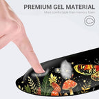 Desk Mat, Mouse Pad with Wrist Rest, 4-in-1 Large Mouse Pads for Desk, Ergonomic Mouse Pad and Keyboard Wrist Rest Gaming Keyboard Mat for Office,Mushrooms and Butterflies - Image 2