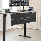 VIVO Black Under Desk 60 in Cable Management Sleeve, DESK-SKIRT-60 - Image 5