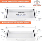 Under Desk Drawer Organizer 21", Large Desk Pencil Storage Drawer - Image 5