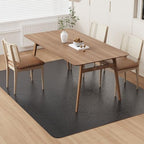 Area Floor Mat for Home, 8'×12' Large Black No Slip Vinyl Area Rug by ZPAIAreaFloorProtector