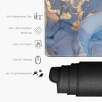 48 x 24 inch Mouse Pad Gaming Mousepad XXXXL Desk Mat Extra Large Desk Pad Giant Computer Mat Blue Marble 48 Inch Mouse Matt for Desktop Office Protector - Image 3