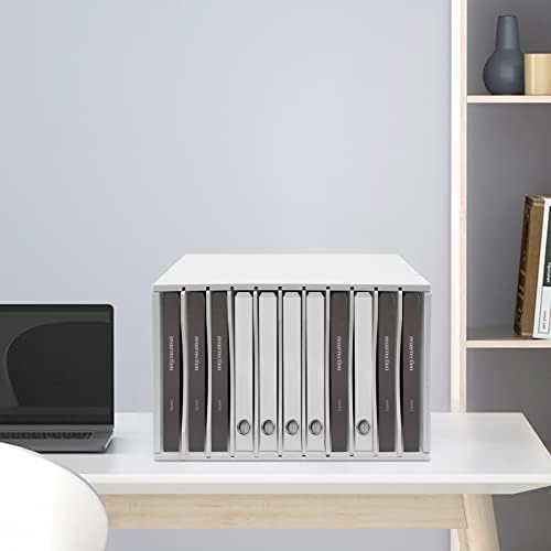 11 Slots Desktop File Sorter Paper Organizer Mail Organizer with Adjustable Drawer Literature Organizer Vertical Desktop Sorter Letter-size Shelves Durable Laminate Finish for Office School & Home - Image 5