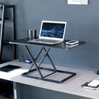 VIVO Black 32 in Single Top Standing Desk Converter, DESK-V032J - Image 2