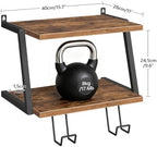 MAHANCRIS Floating TV Shelf, 2 Tier Projector Shelf for DVD Players - Image 2