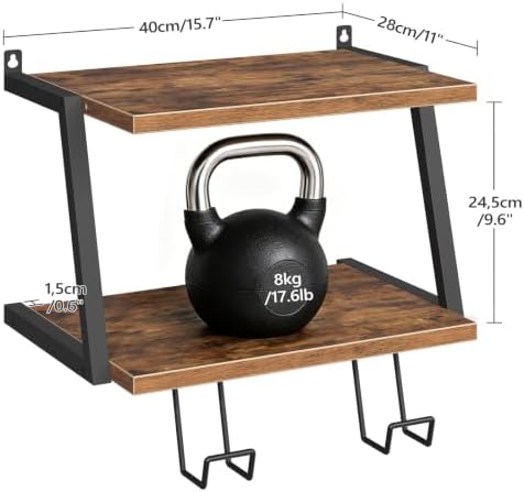 MAHANCRIS Floating TV Shelf, 2 Tier Projector Shelf for DVD Players - Image 2