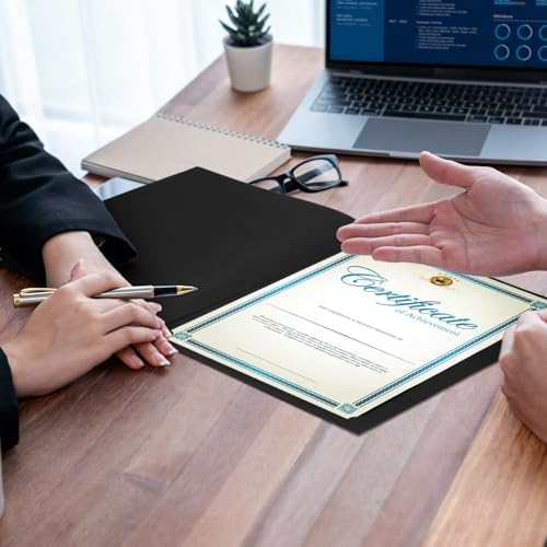 Fainne 120 Pack Certificate Holders Bulk, Diploma Covers, Black - Image 5