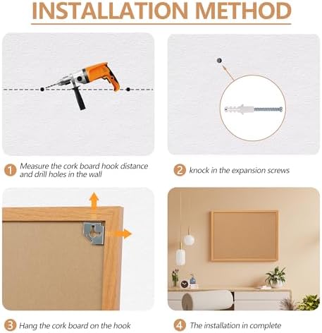 2 Pack Cork Board Bulletin Board 30 x 42, Oak Framed 4x3 Corkboard - Image 7