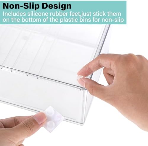 Prsildan Acrylic Makeup Organizer, 3 Pack Stackable Clear Storage Drawers for Baby Bottles Desk Organizers with 3 Drawers for Countertop Vanity Nursery Modular System for Cosmetics Jewelry - Image 6