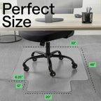 GORILLA GRIP Office Chair Mat for Carpet Floors, Heavy Duty 32x48 Clear Lip - Image 6