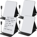 Dunzoom 4 Pcs Small Dry Erase Board with Stand for Desk, 8‘' x 6‘', Black by Dunzoom