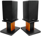 Rockville RHT8C Pair 8" Classic Wood Desktop Speaker/Studio Monitor Stands - Image 6
