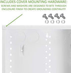 Legrand - OnQ 14 Inch Cable Management, In-Wall 20-Gauge Media Box, Structured Wiring Enclosure with 2.5 Inch Openings for Wires, Glossy White, EN1400 - Image 4
