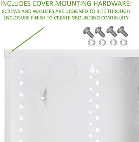 Legrand - OnQ 14 Inch Cable Management, In-Wall 20-Gauge Media Box, Structured Wiring Enclosure with 2.5 Inch Openings for Wires, Glossy White, EN1400 - Image 4