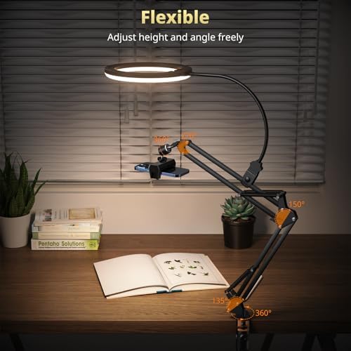 UBeesize 10" Ring Light with Overhead Phone Mount for Content Creation - Image 6
