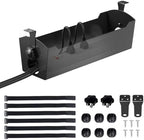 POCHAR Under Desk Cable Management Tray, 15" Power Strip Holder by POCHAR-FactoryDirectCustomizedProducts