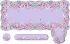 iCasso Computer Mat for Workspace, Purple 35.4"x15.7" Computer Pad by iCasso