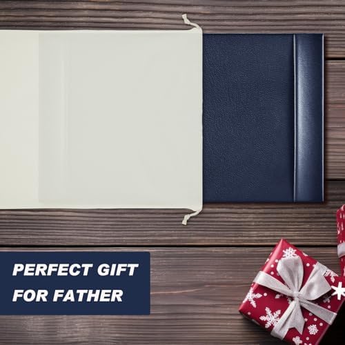 Leather Desk Pad Protector with Side Rails, Blue, 30 x 18 Inch - Image 6