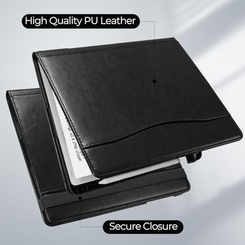 E NET-CASE Case for 11" Kindle Scribe 3rd Generation 2025, Kindle Scribe Colorsoft, Multi-Viewing Stand Cover with Auto Sleep/Wake,Pen Holder for Scribe 11" 2025 Released (Black) - Image 6