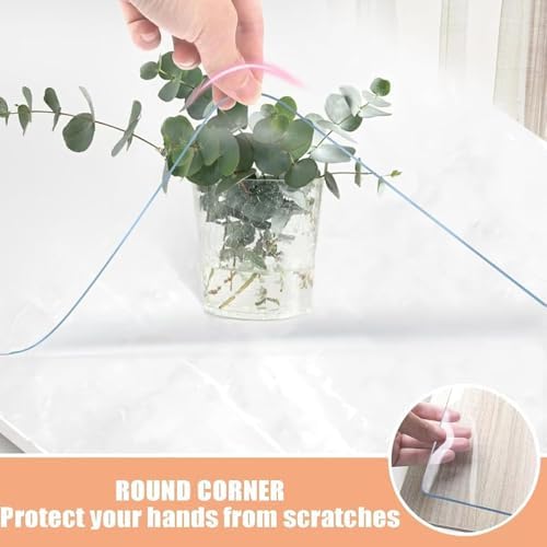 Clear Desk Pad Mat Blotter 21x69 Inch Transparent PVC Writing Desk Mat for Desktop and Small Tables1 mm - Image 4